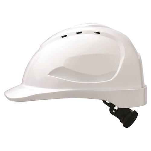 Pro Choice Hard Hat (V9) - Vented, 6 Point Ratchet Harness  - HHV9R PPE Pro Choice WHITE  